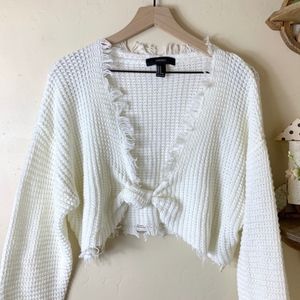 Cropped Knit Sweater